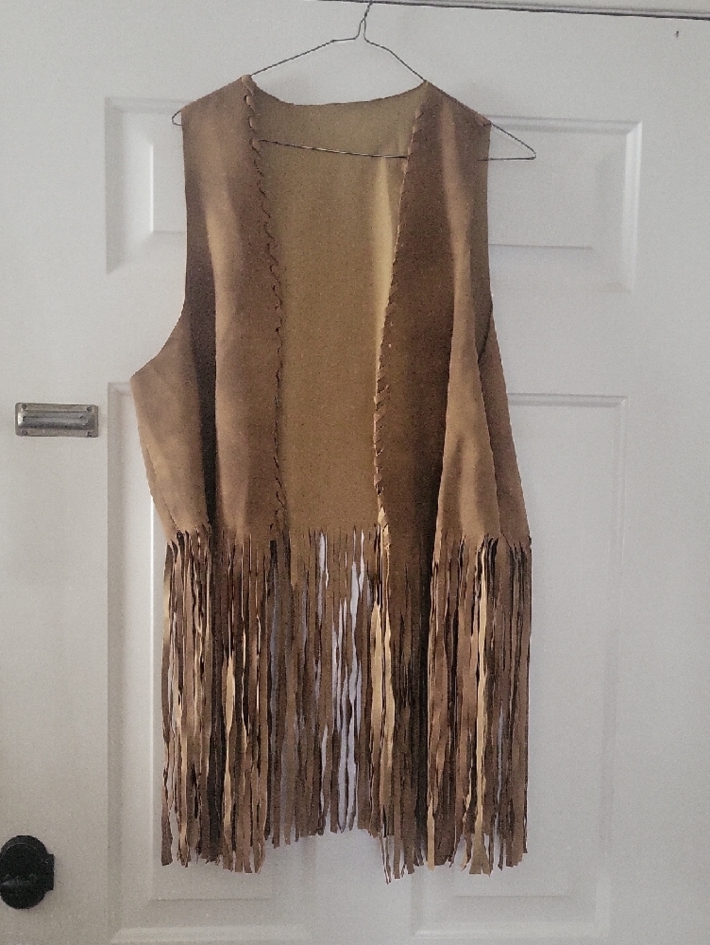 Missguided Brown Faux Suede Fringe Vest - Picture 4 of 8